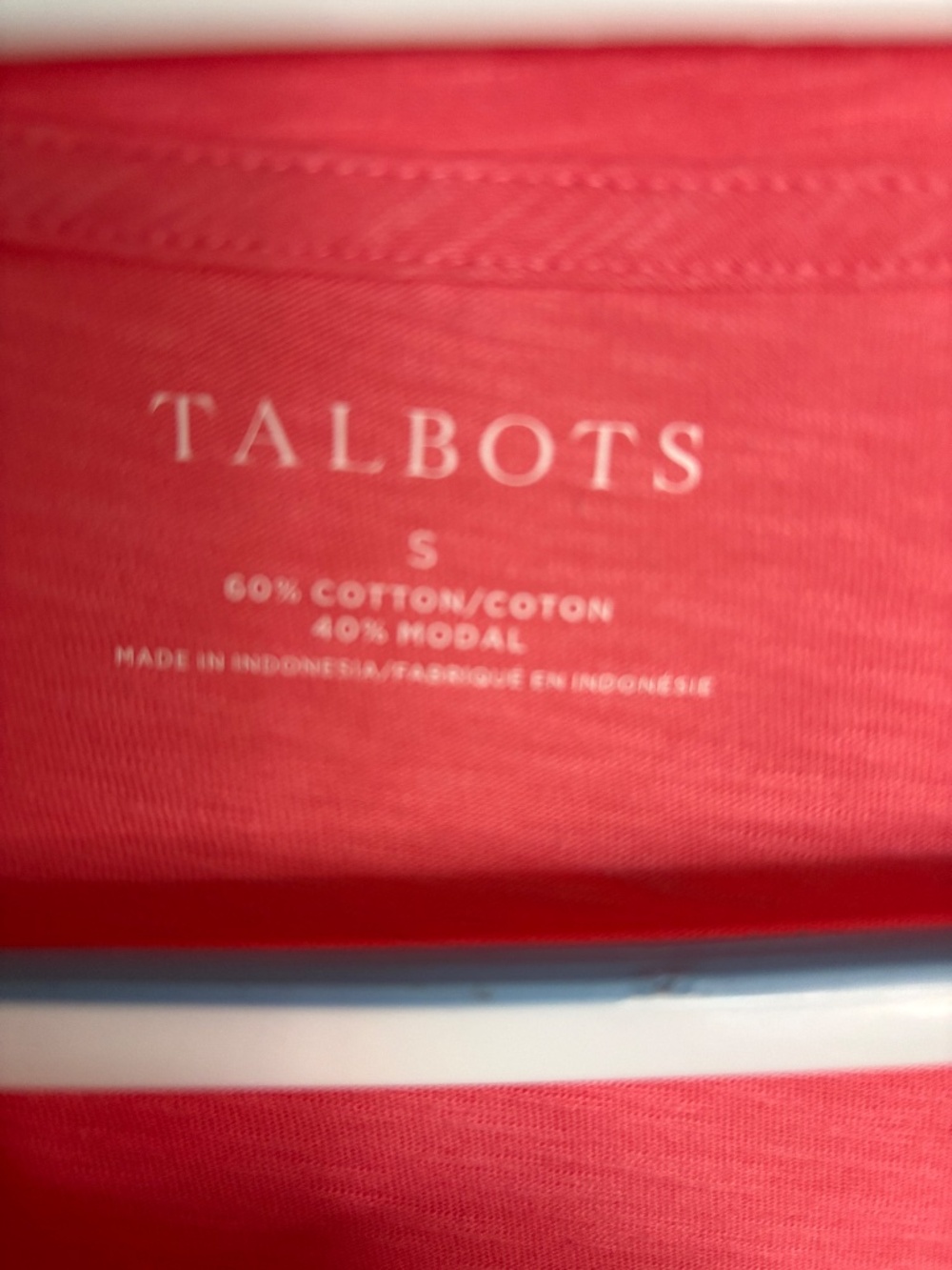Talbots Ruched Cuff Crew Neck Tee - Picture 3 of 5